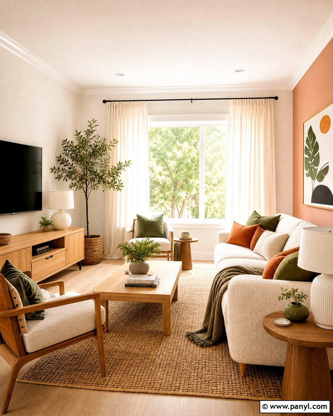 Peach And Cream Hall Walls - 20 hall painting wall colors combination ideas
