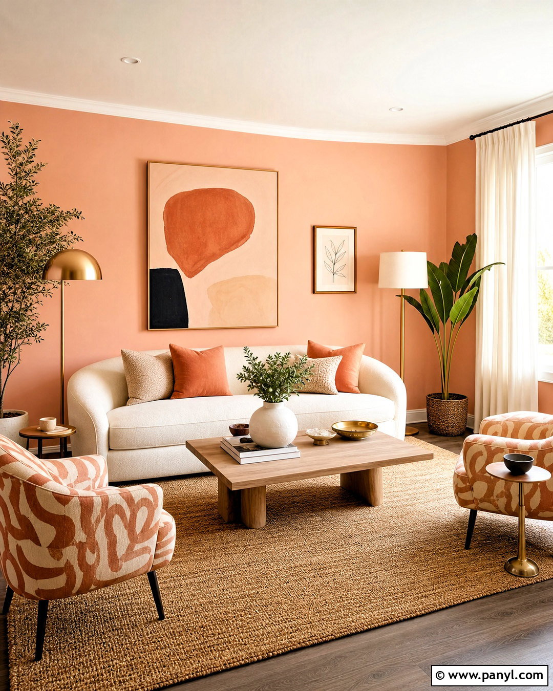 Peach And Cream Living Room - 20 peach room ideas
