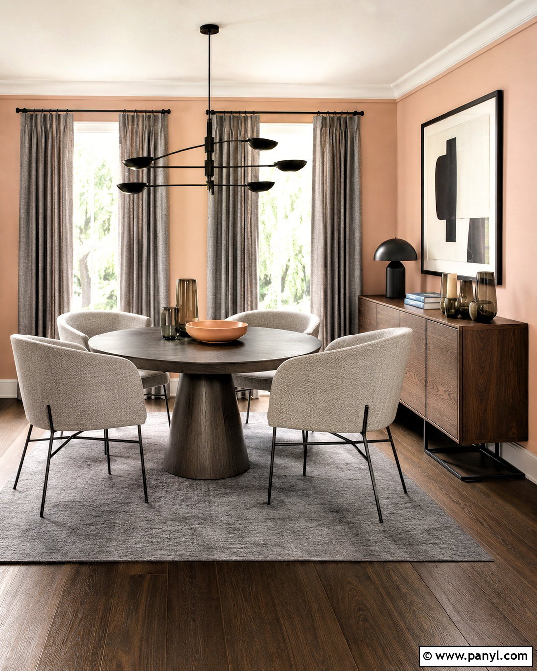 Peach And Gray Dining Room - 20 peach dining room ideas