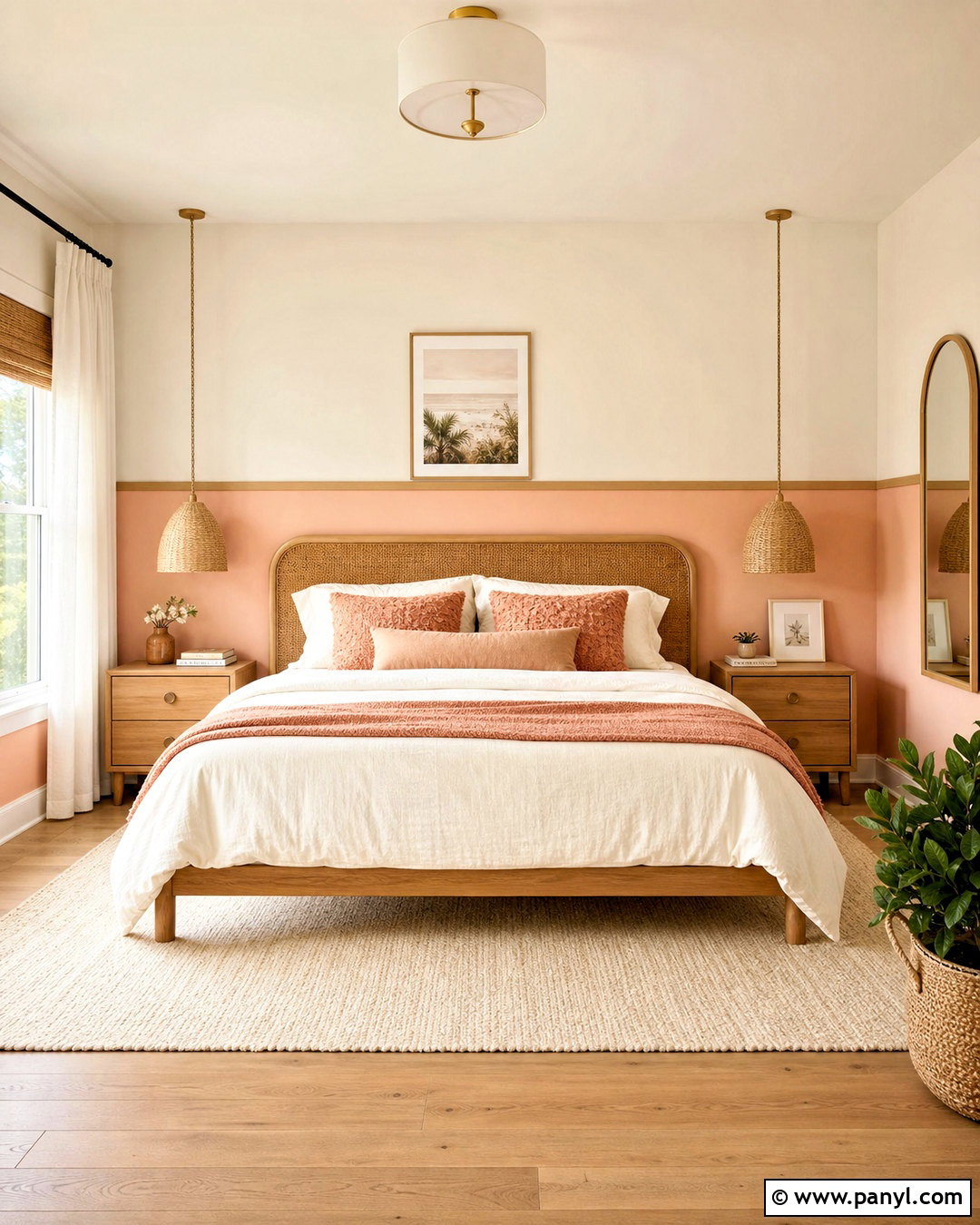Peach And Ivory Bedroom Walls - 20 two colour combination for bedroom walls