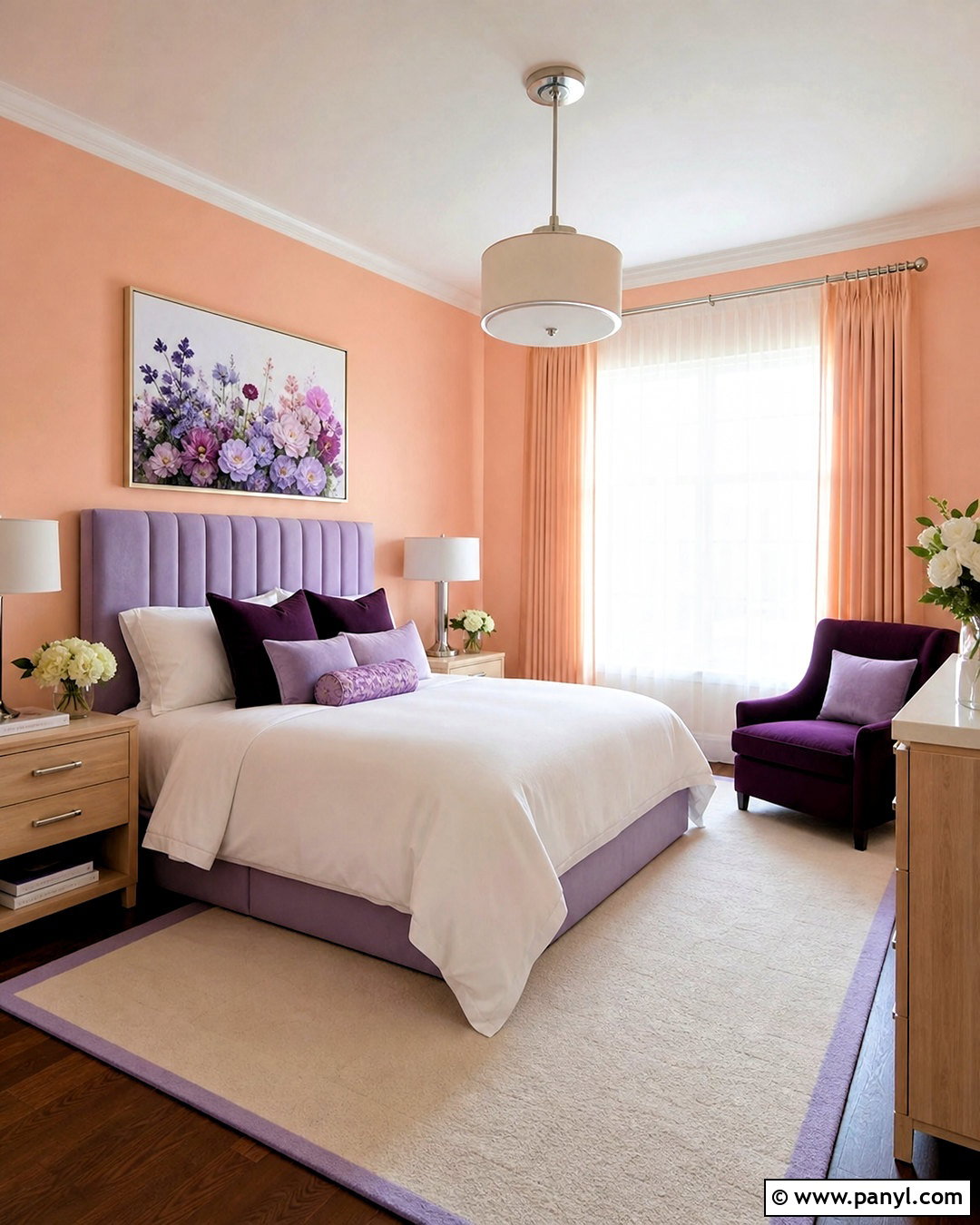 Peach And Lavender Bedroom - 20 peach colored rooms