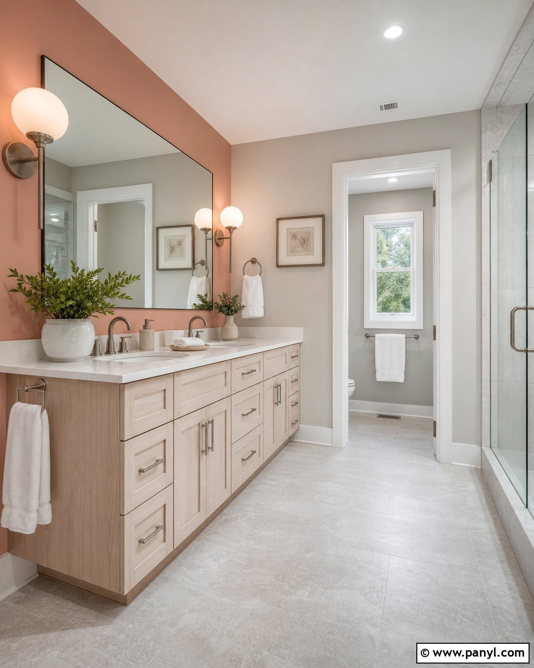 Peach And Light Gray Wall Color Combination - 25 Color Combination For Wall Ideas