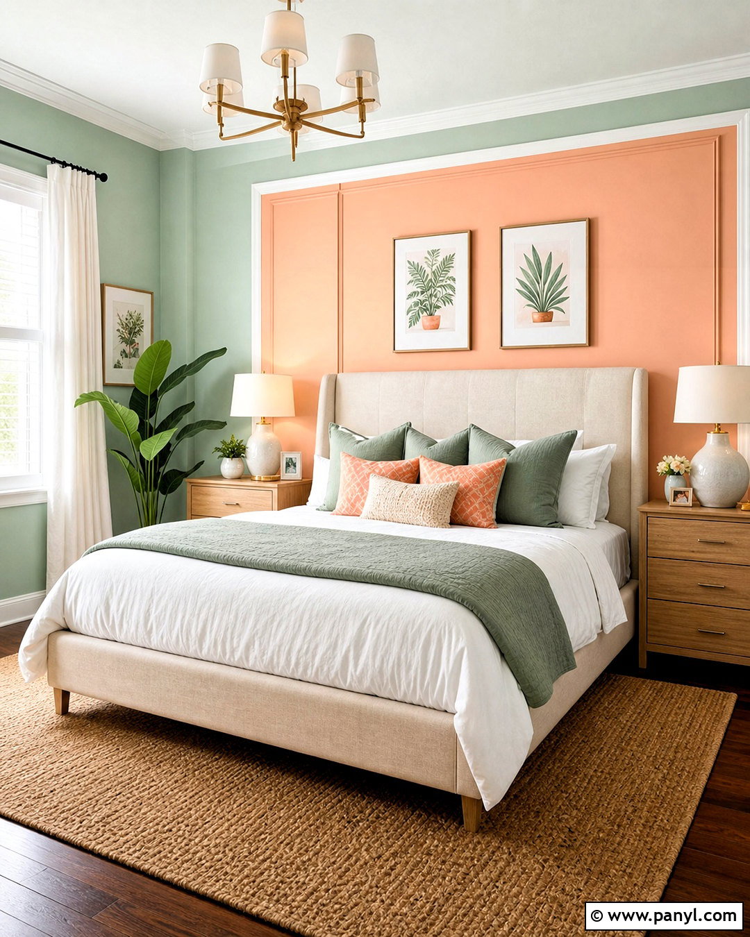 Peach And Mint Green Bedroom Walls - 20 two color bedroom walls