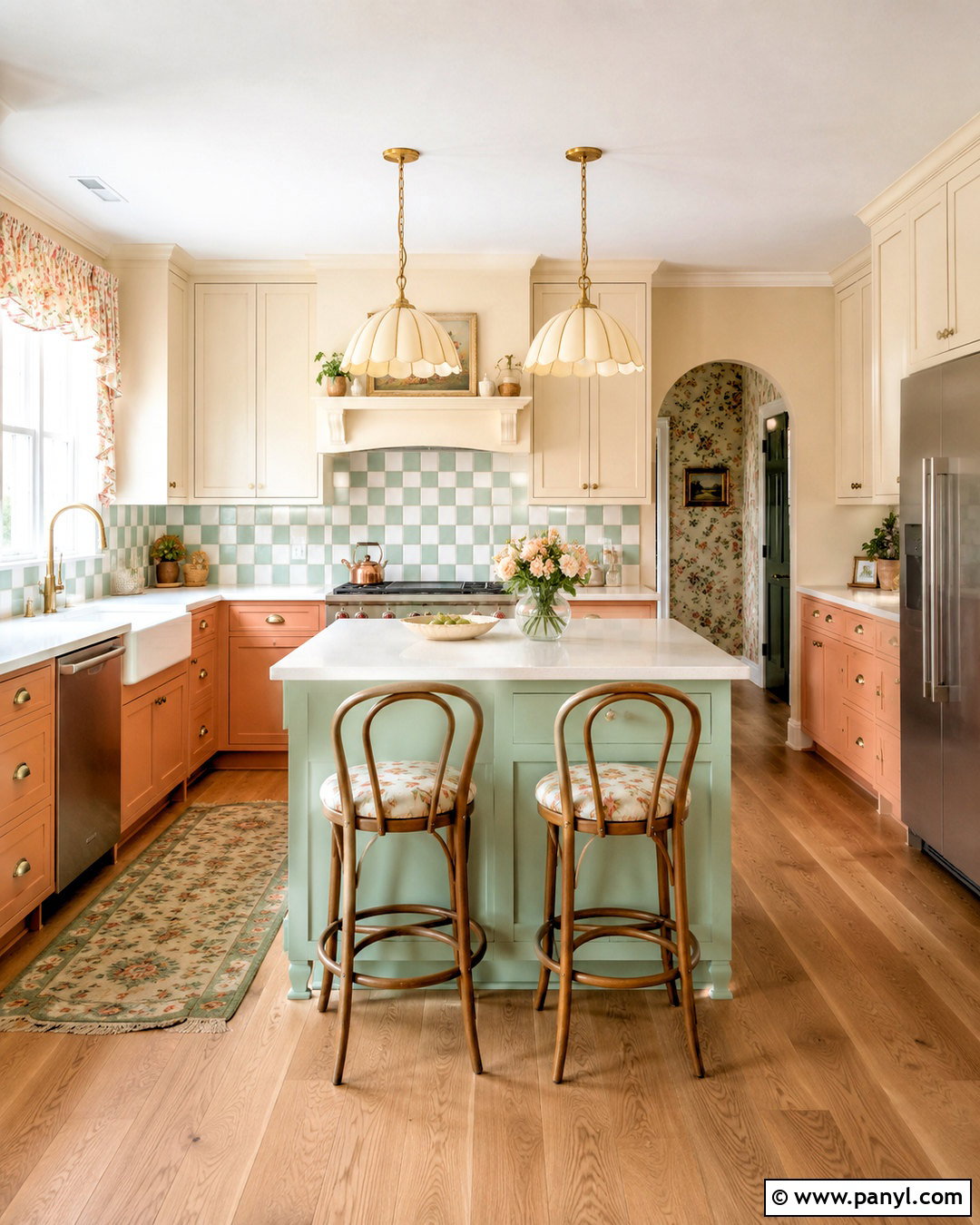 Peach And Mint Kitchen - 20 bright kitchen ideas colorful ideas