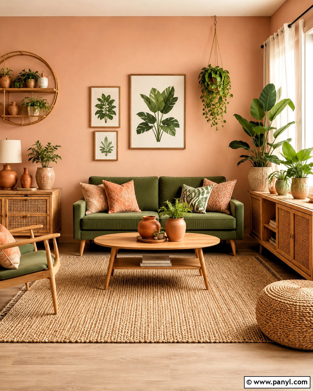 Peach And Moss Green Boho Color Palette - 20 boho chic color palette ideas