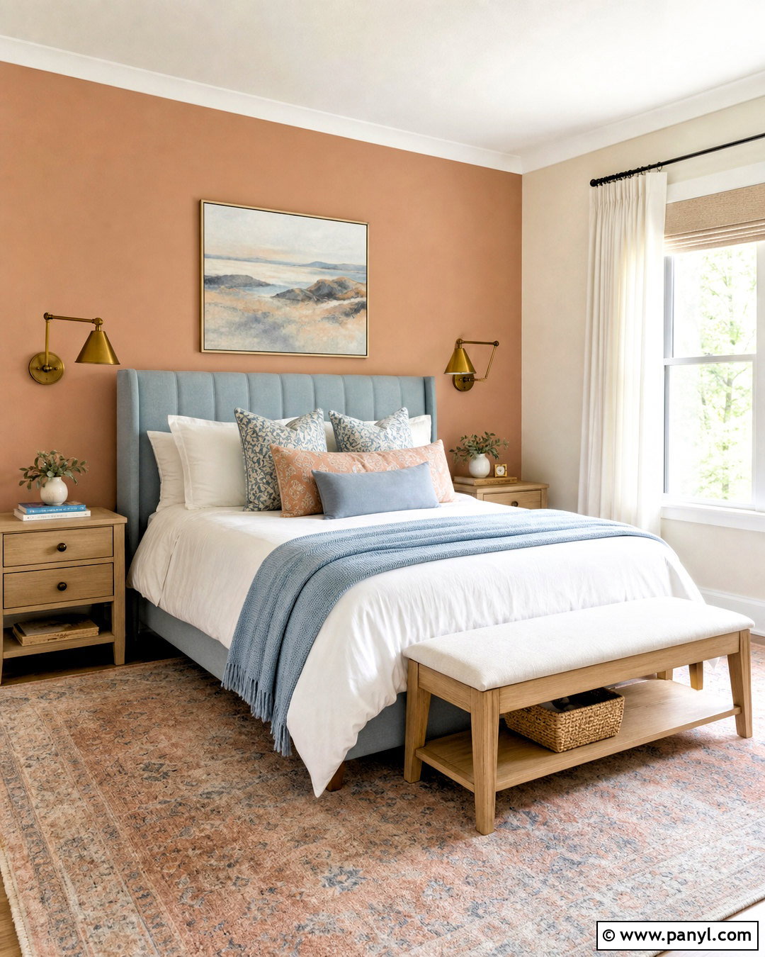 Peach And Powder Blue Bedroom - 20 bedroom pastel colors room ideas