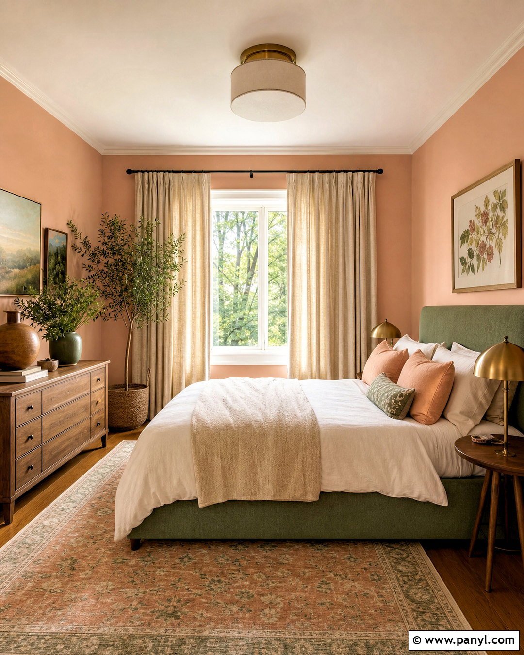 Peach And Sage Green Bedroom - 20 peach color bedroom ideas