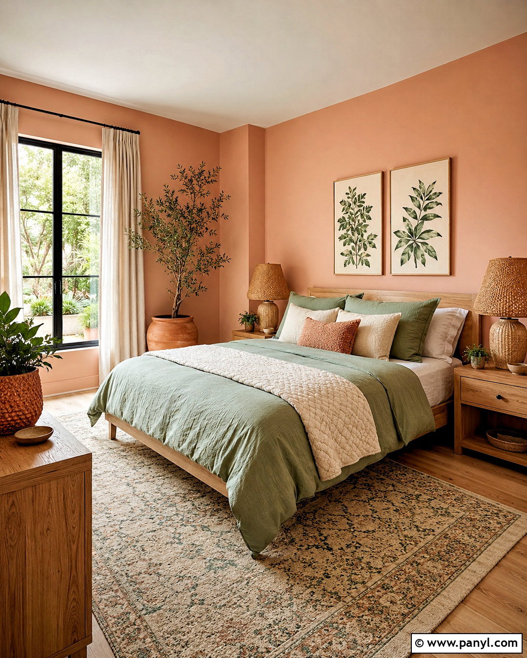 Peach And Sage Green - 20 colors that go with peach ideas