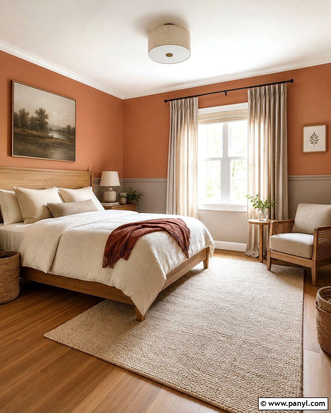Peach And Soft Taupe Interior Walls - 20 Colour Combination For Interior Walls
