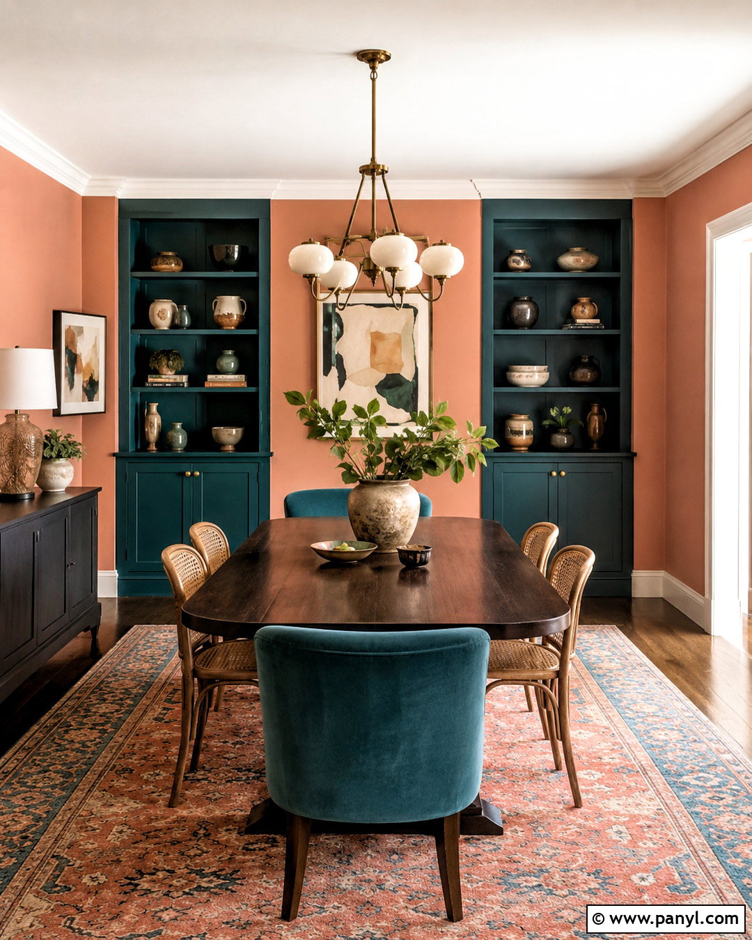 Peach And Teal Dining Room - 20 peach dining room ideas