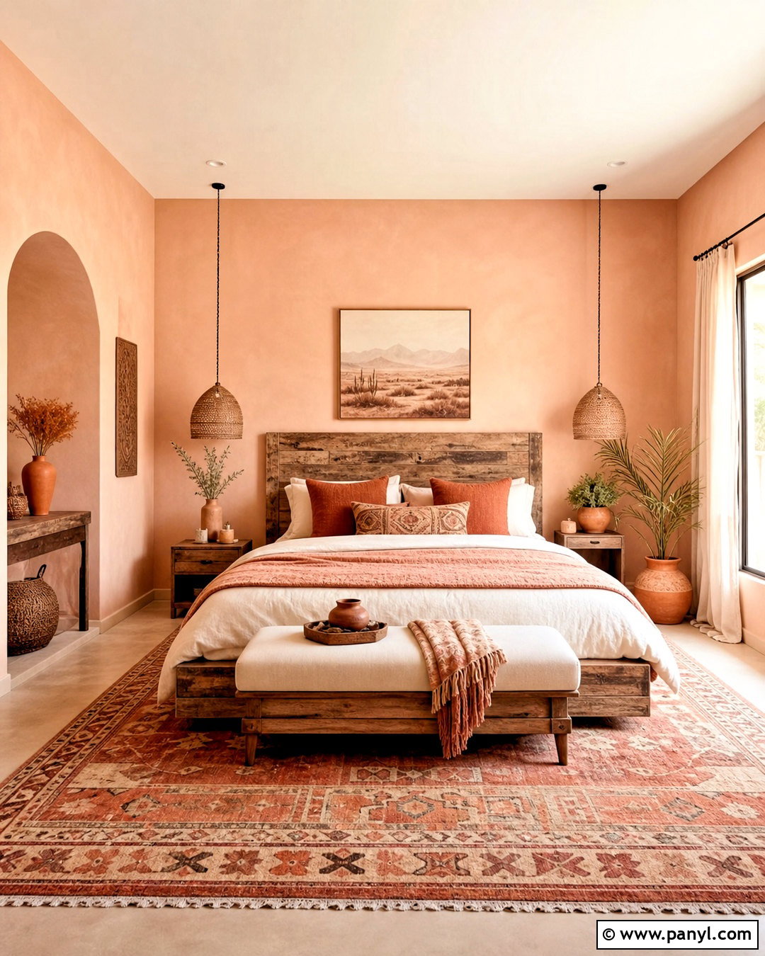 Peach And Terracotta Bedroom - 20 peach interior design ideas
