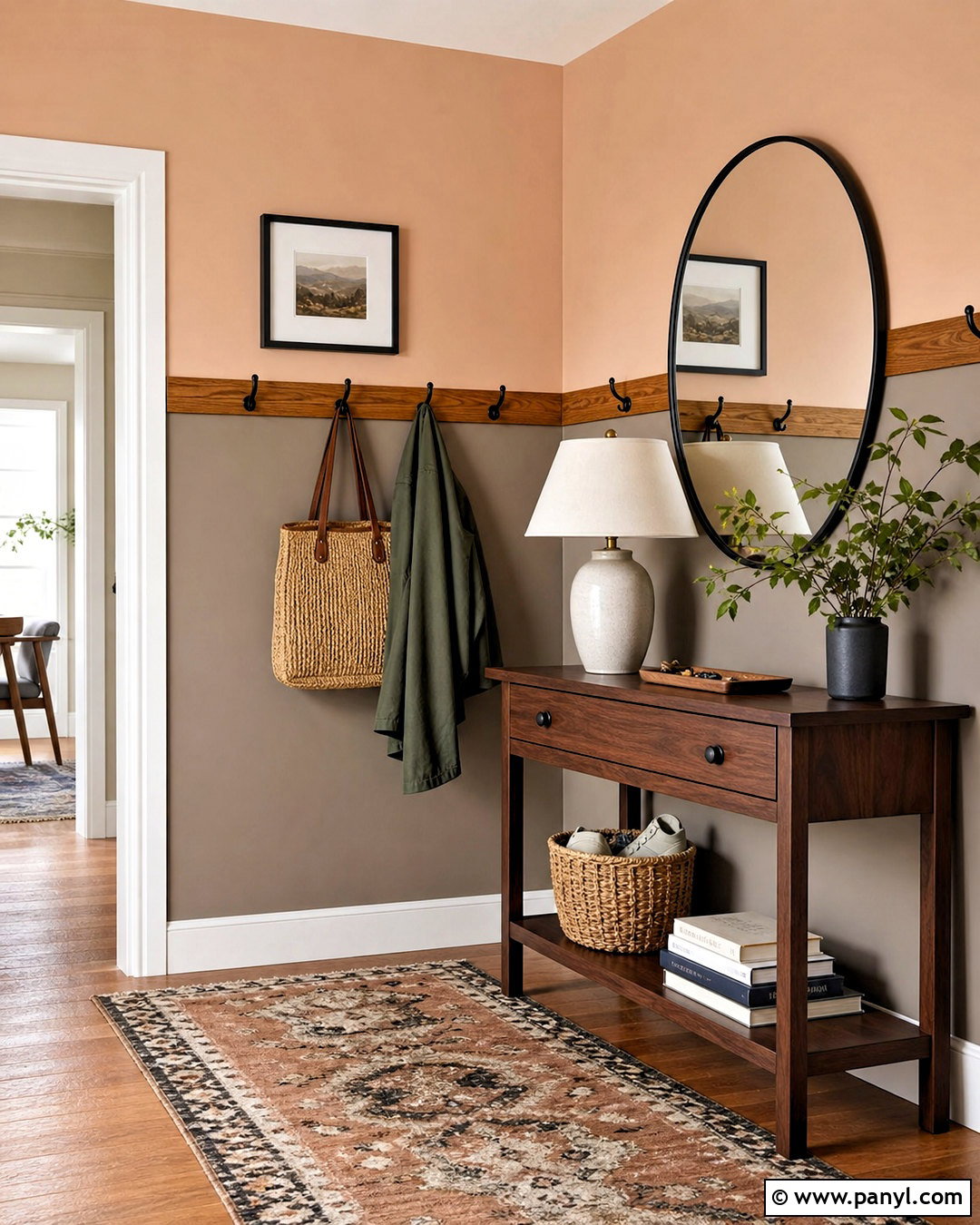 Peach And Warm Taupe Two Color Walls - 20 two color wall ideas paint ideas