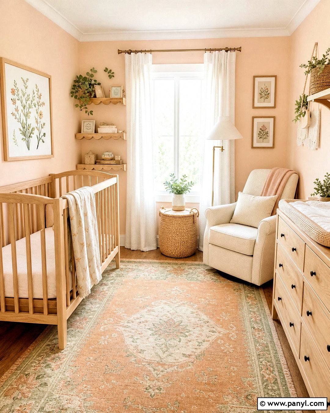 Peach Baby Room - 20 baby room paint ideas