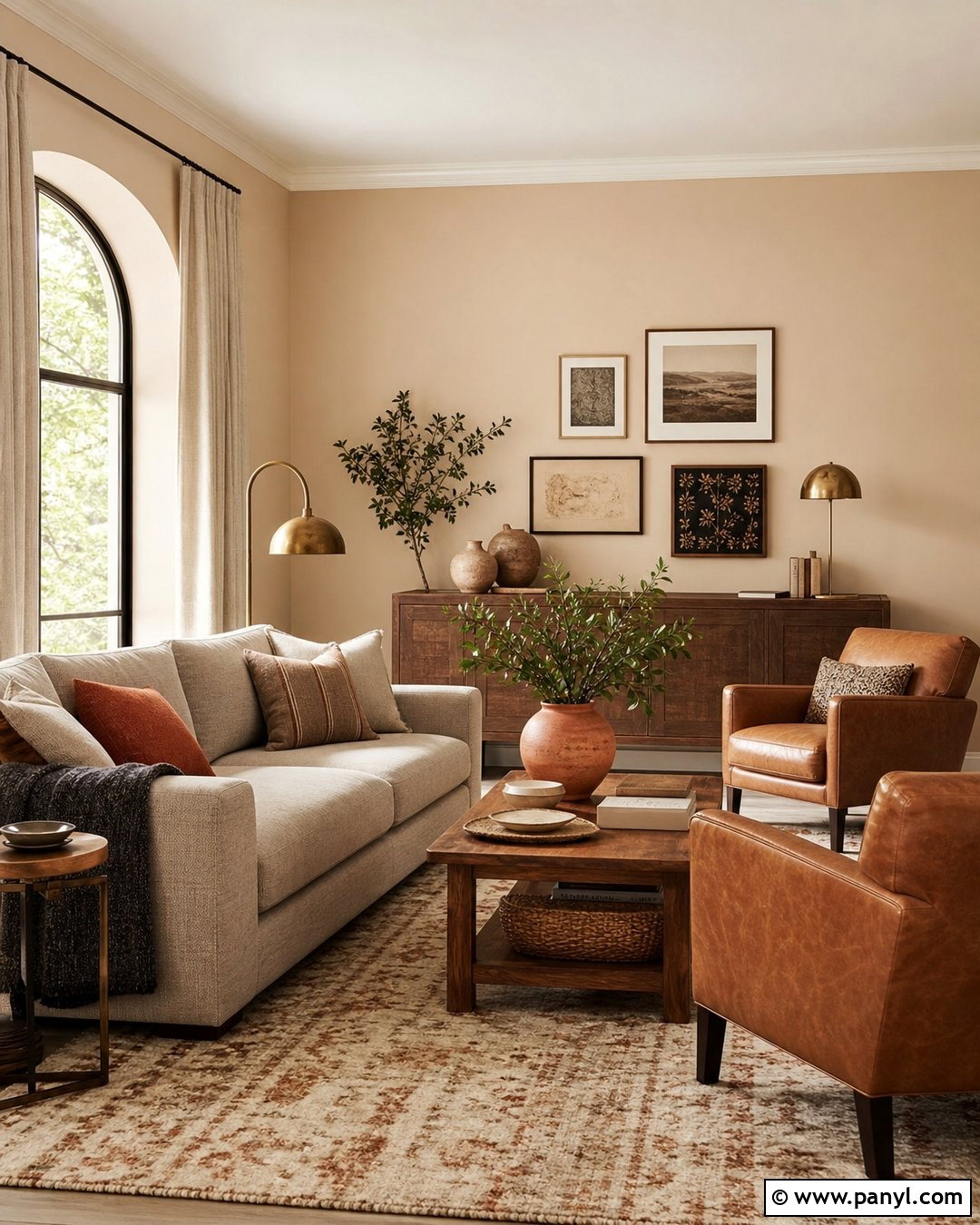 Peach Beige Living Room - 30 beige wall colors for living room ideas