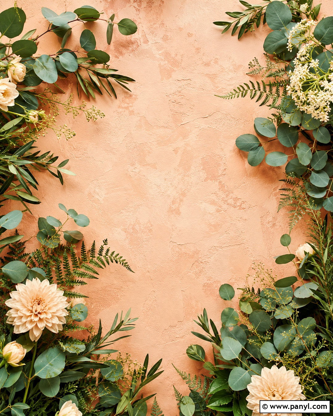 Peach Botanical Background - 20 peach background aesthetic ideas