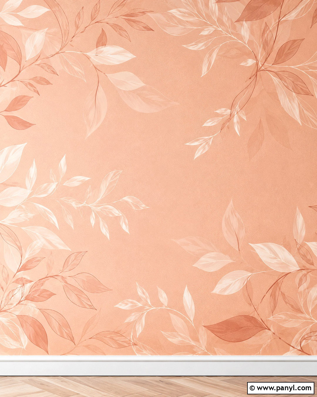Peach Botanical Line Art Wallpaper - 20 peach background wallpapers
