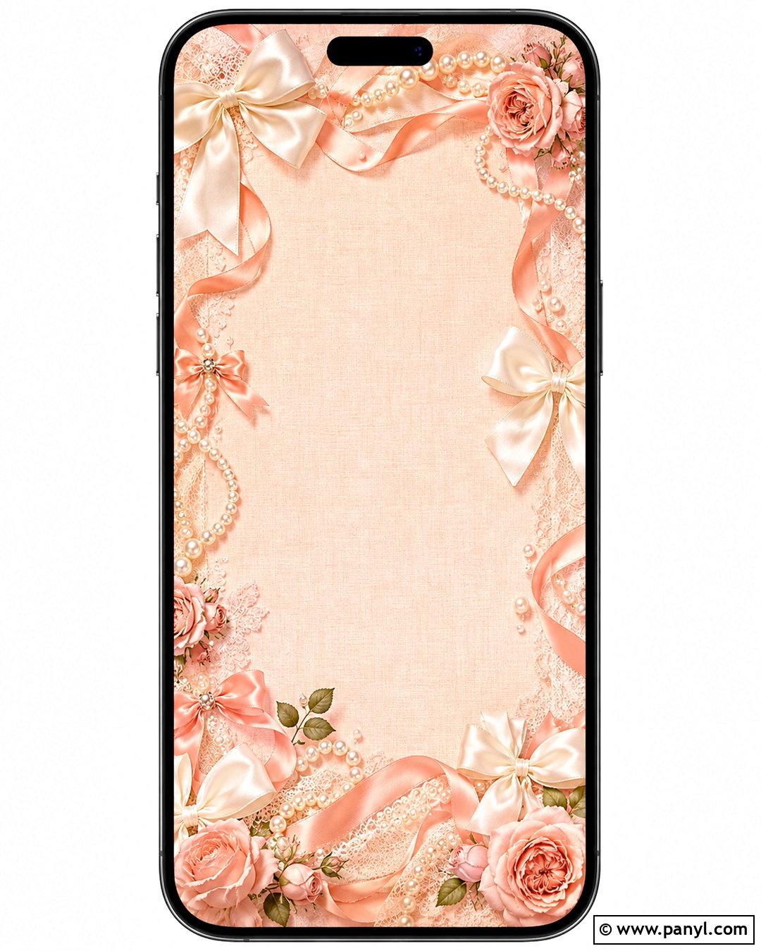 Peach Bow Lockscreen - 20 peach lockscreen ideas