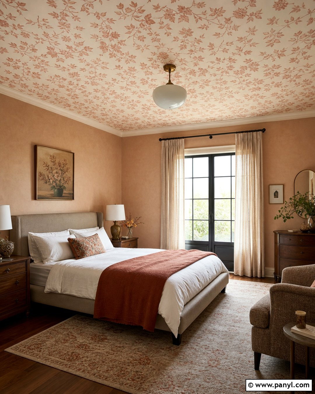Peach Ceiling Wallpaper Bedroom - 35 Peach Color Wallpaper Aesthetic Ideas
