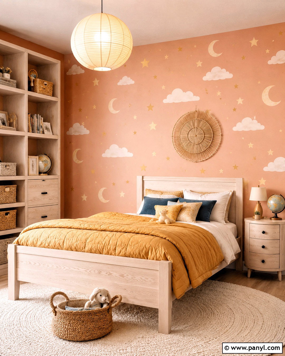 Peach Celestial Wallpaper Kids Bedroom - 20 peachy aesthetic wallpaper ideas
