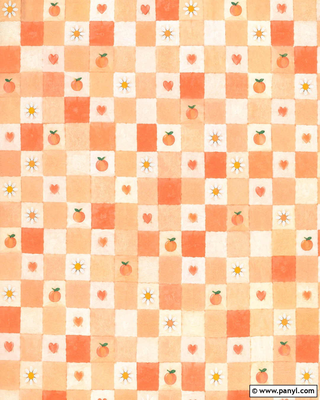 Peach Checkerboard Background - 20 peach background aesthetic ideas