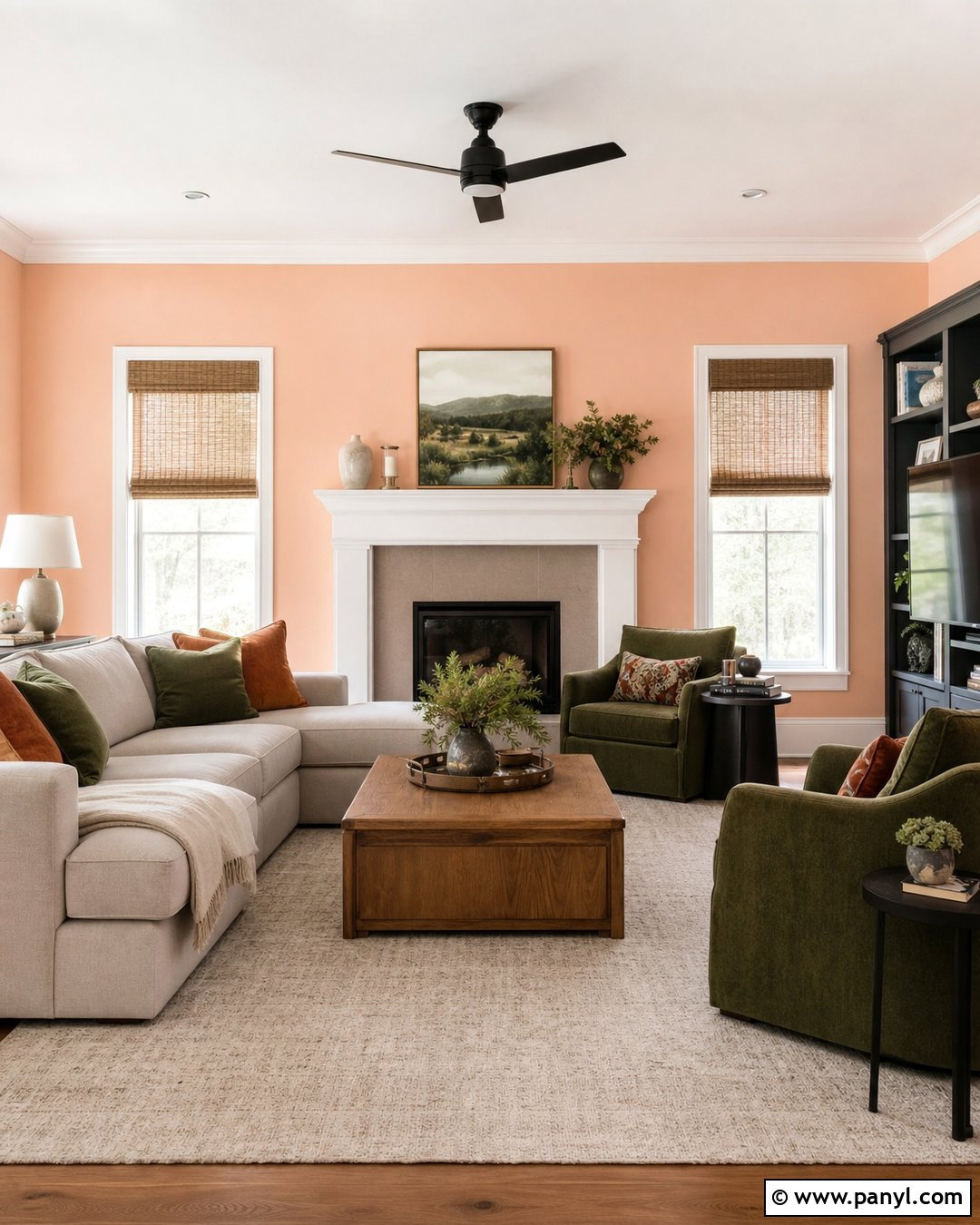 Peach Cloud 2169-60 Family Room - 20 Peach Benjamin Moore Wall Colors