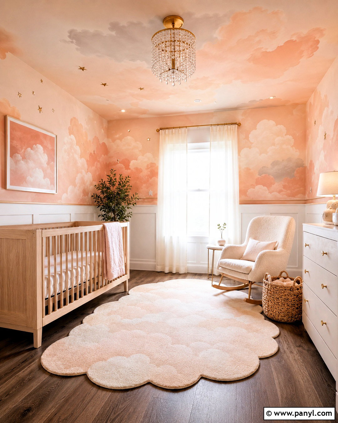 Peach Cloud Wallpaper Nursery - 20 cute peach wallpaper ideas