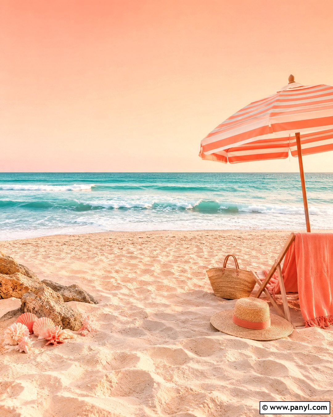 Peach Coastal Background - 20 peach background aesthetic ideas