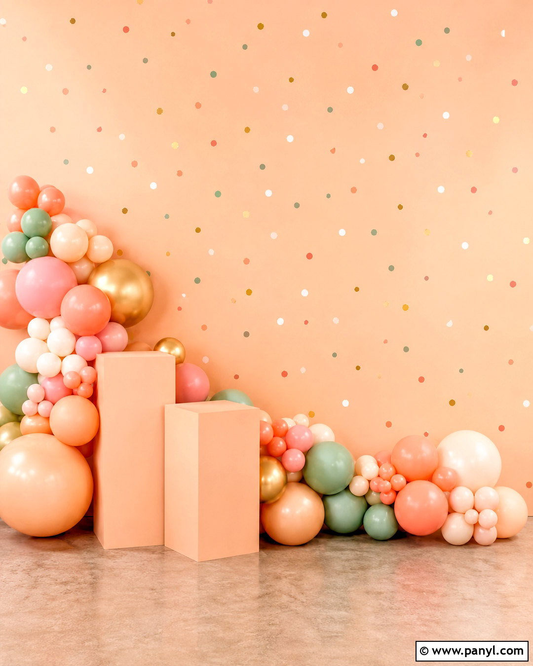 Peach Confetti Background - 20 peachy background ideas