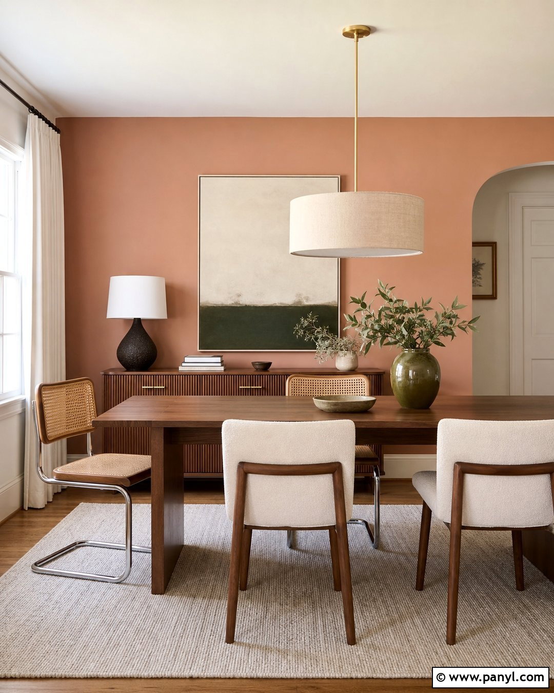 Peach Dining Room Accent Wall - 30 Peach Accent Wall Ideas