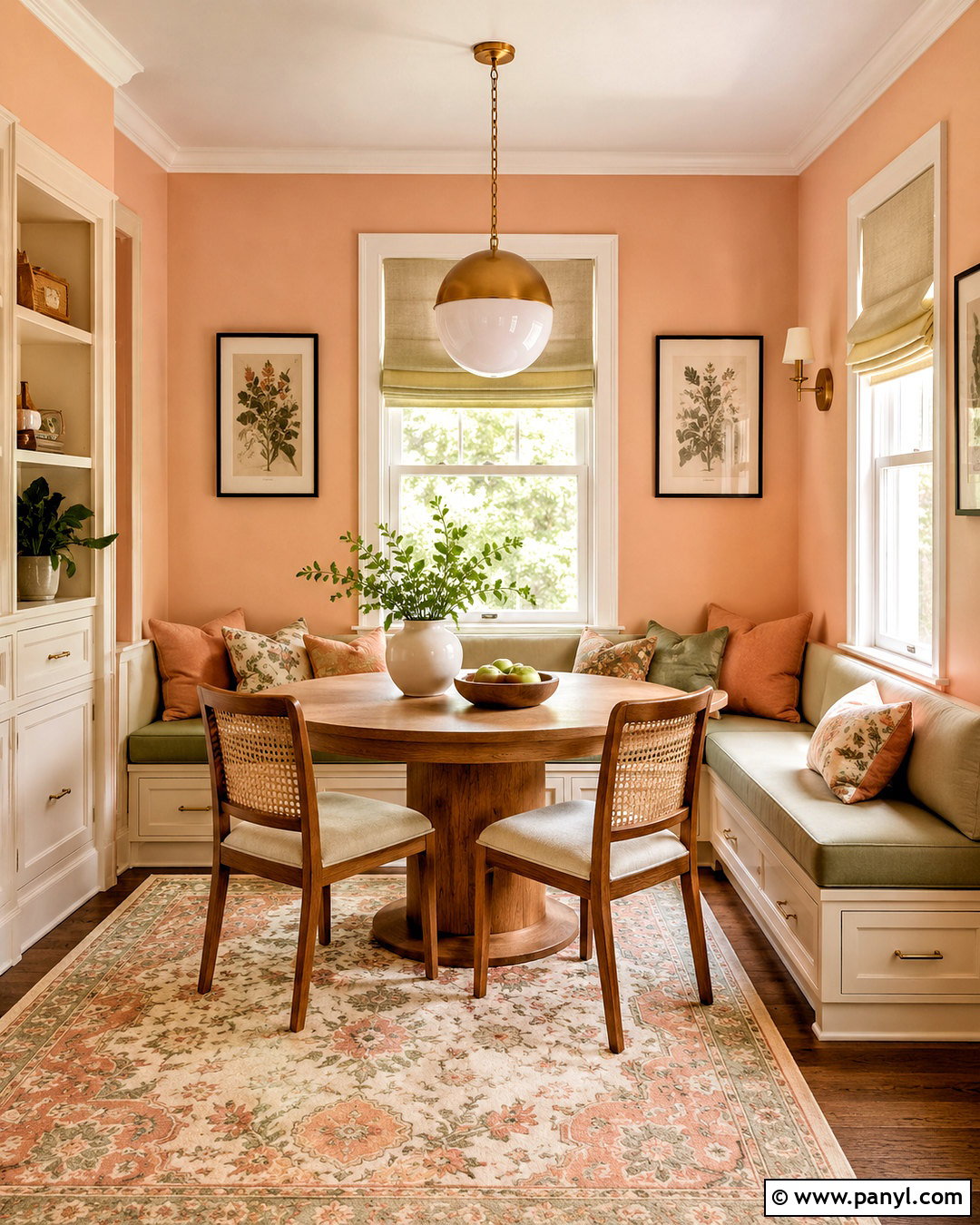 Peach Dining Room With Banquette - 20 peach dining room ideas