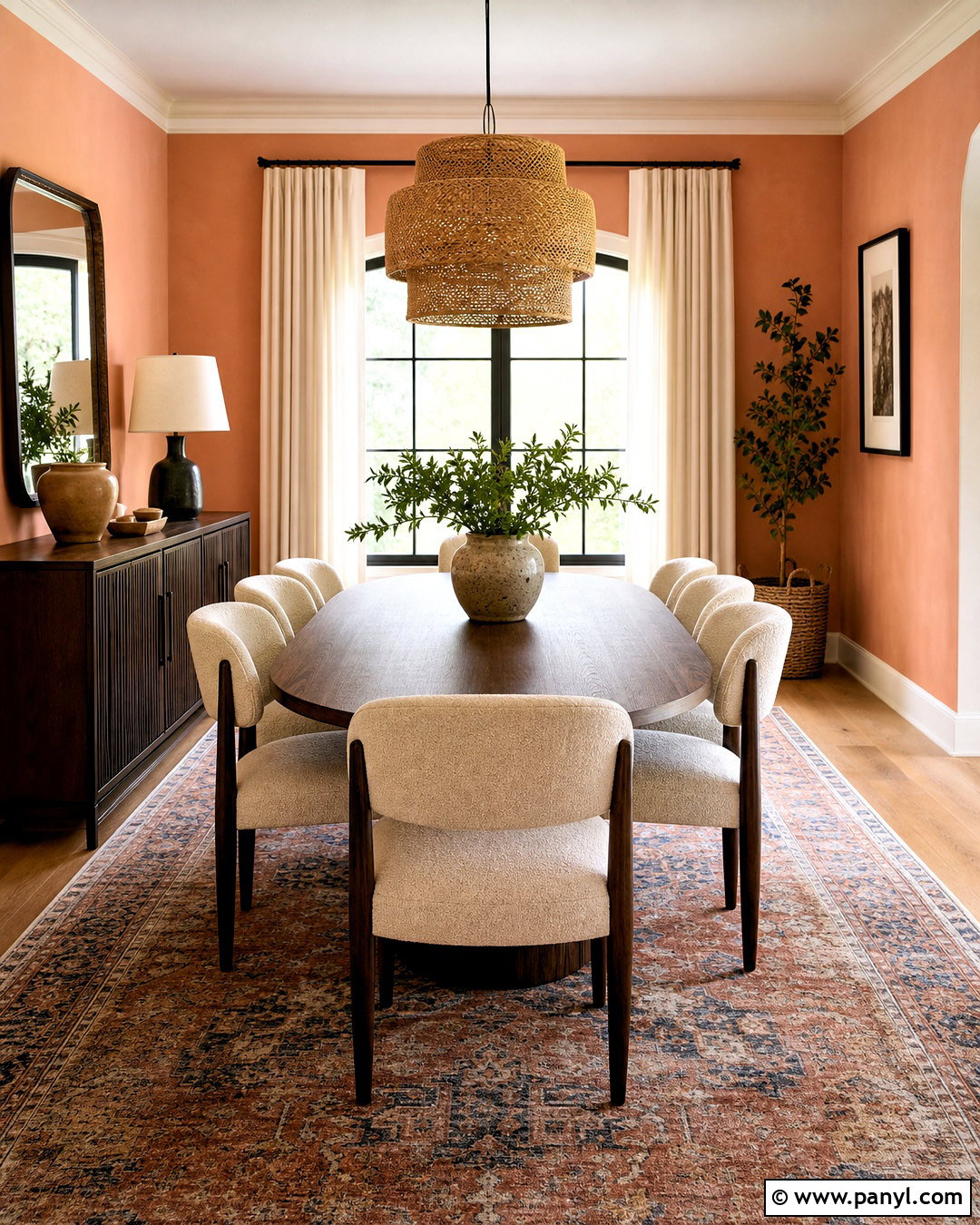 Peach Dining Room - 20 peach colored rooms