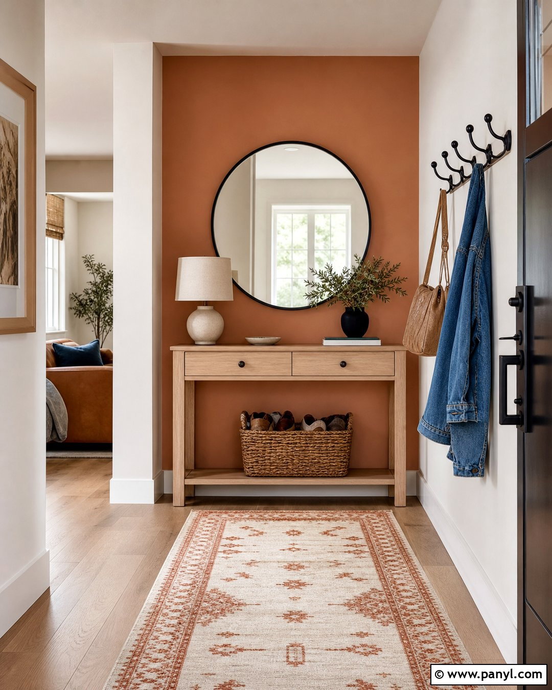 Peach Entryway Accent Wall - 30 Peach Accent Wall Ideas