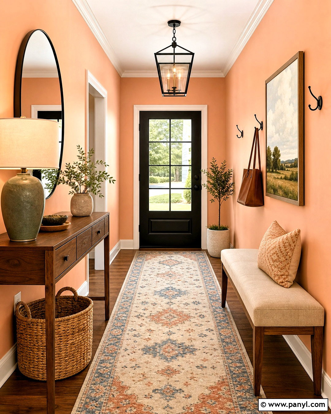 Peach Entryway - 20 peach interior design ideas