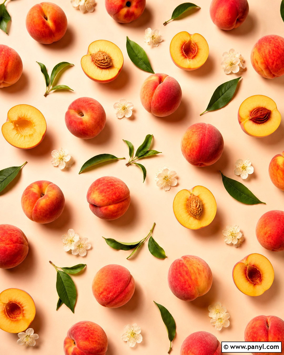 Peach Fruit Pattern Background - 20 peach background aesthetic ideas