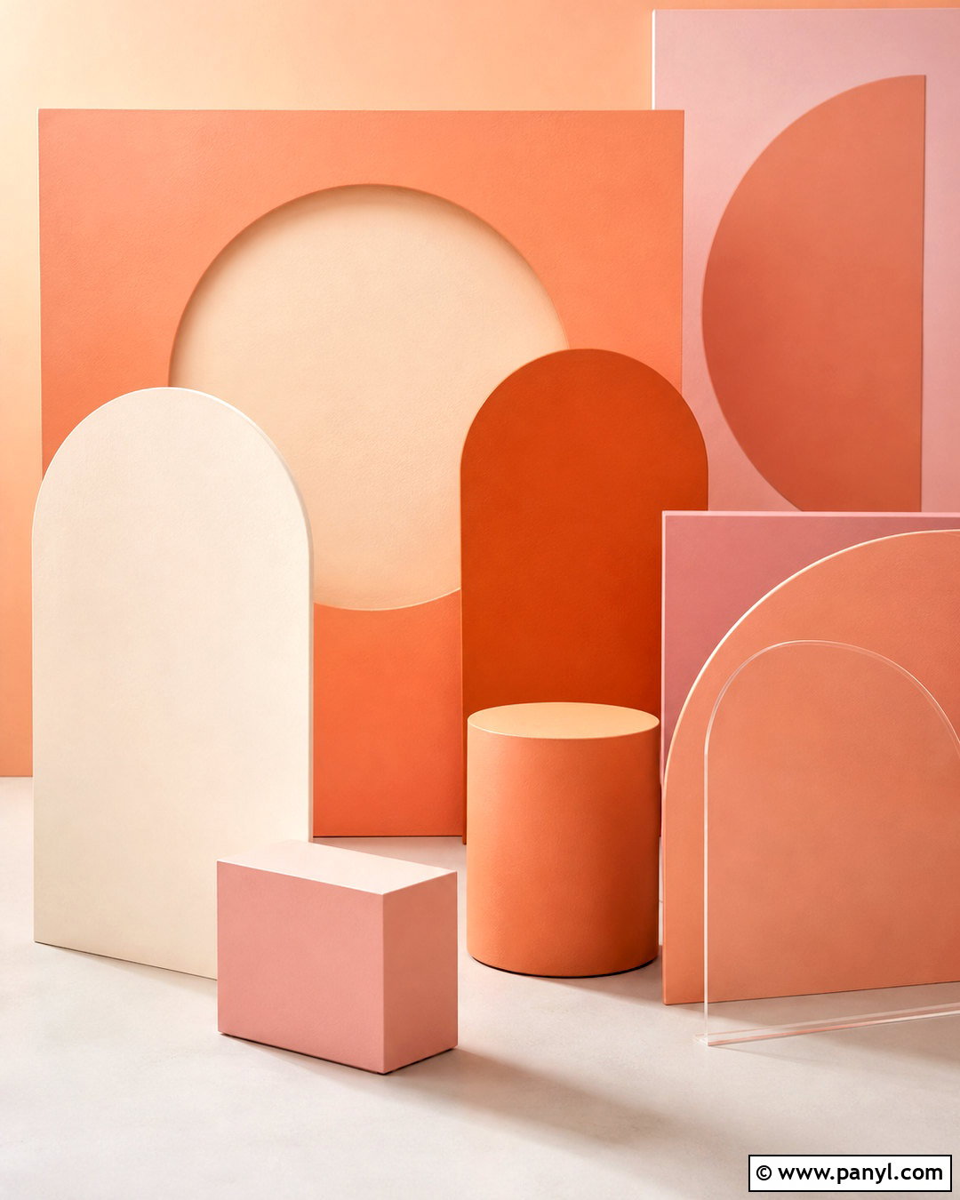 Peach Geometric Background - 20 peachy background ideas