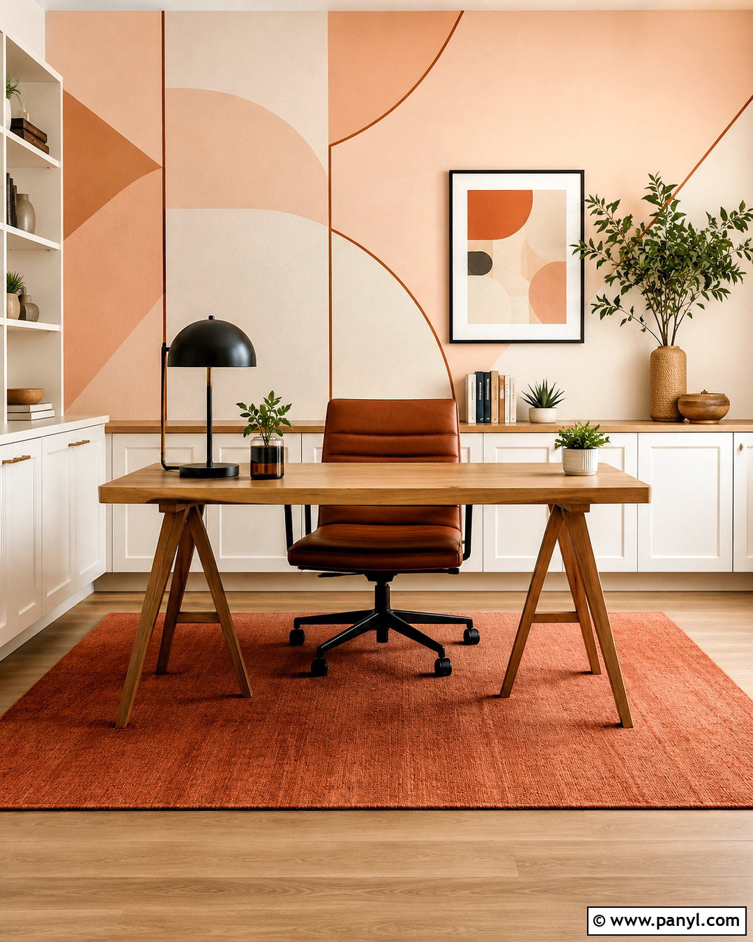 Peach Geometric Wallpaper Home Office - 20 peach color wallpaper ideas