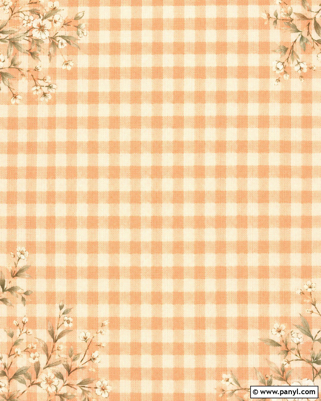 Peach Gingham Background - 20 peach background aesthetic ideas