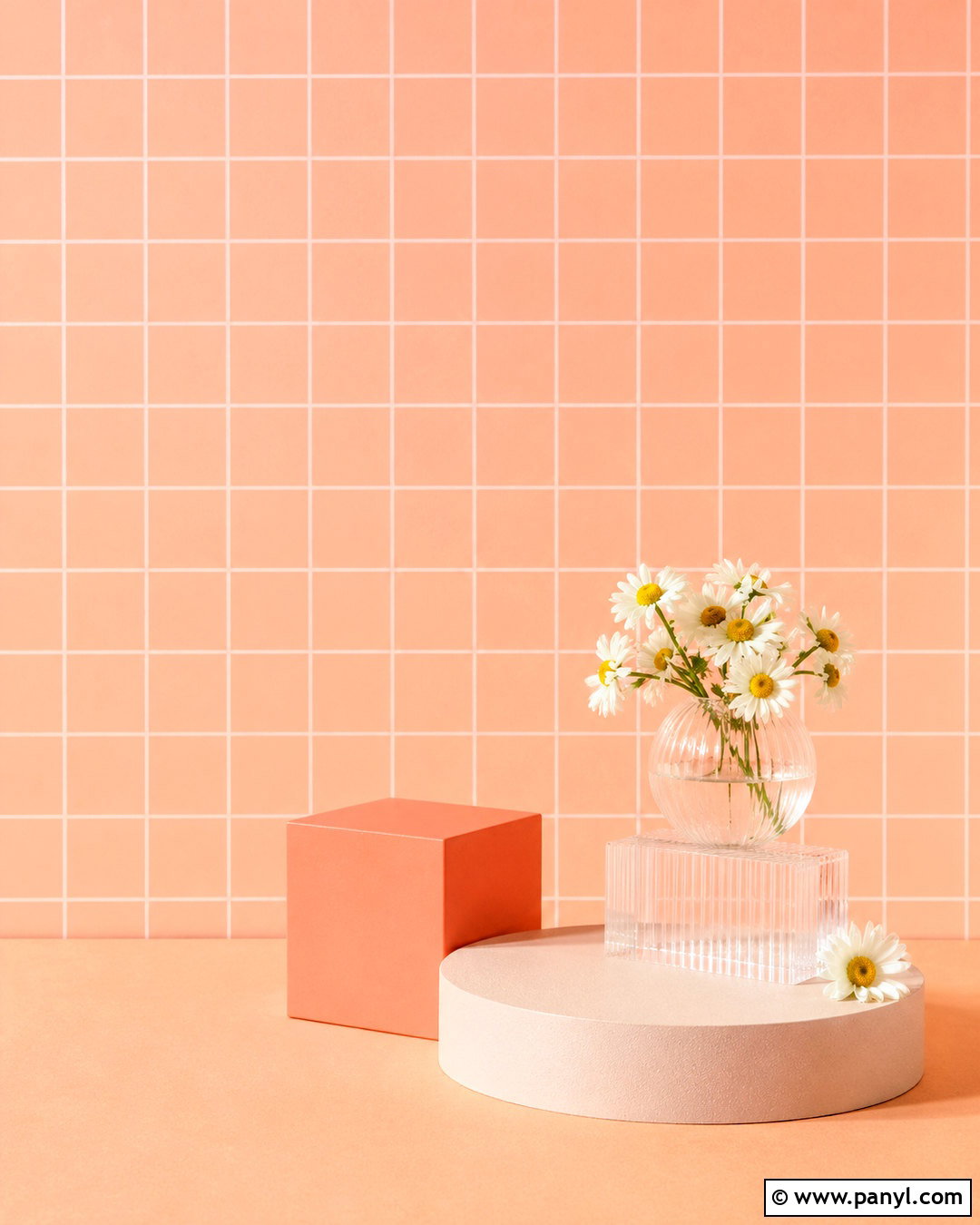 Peach Grid Background - 20 peachy background ideas