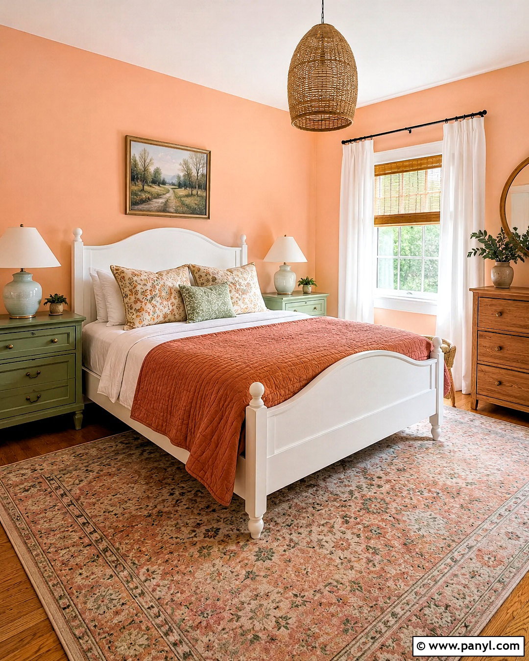 Peach Guest Room - 20 bright room colors