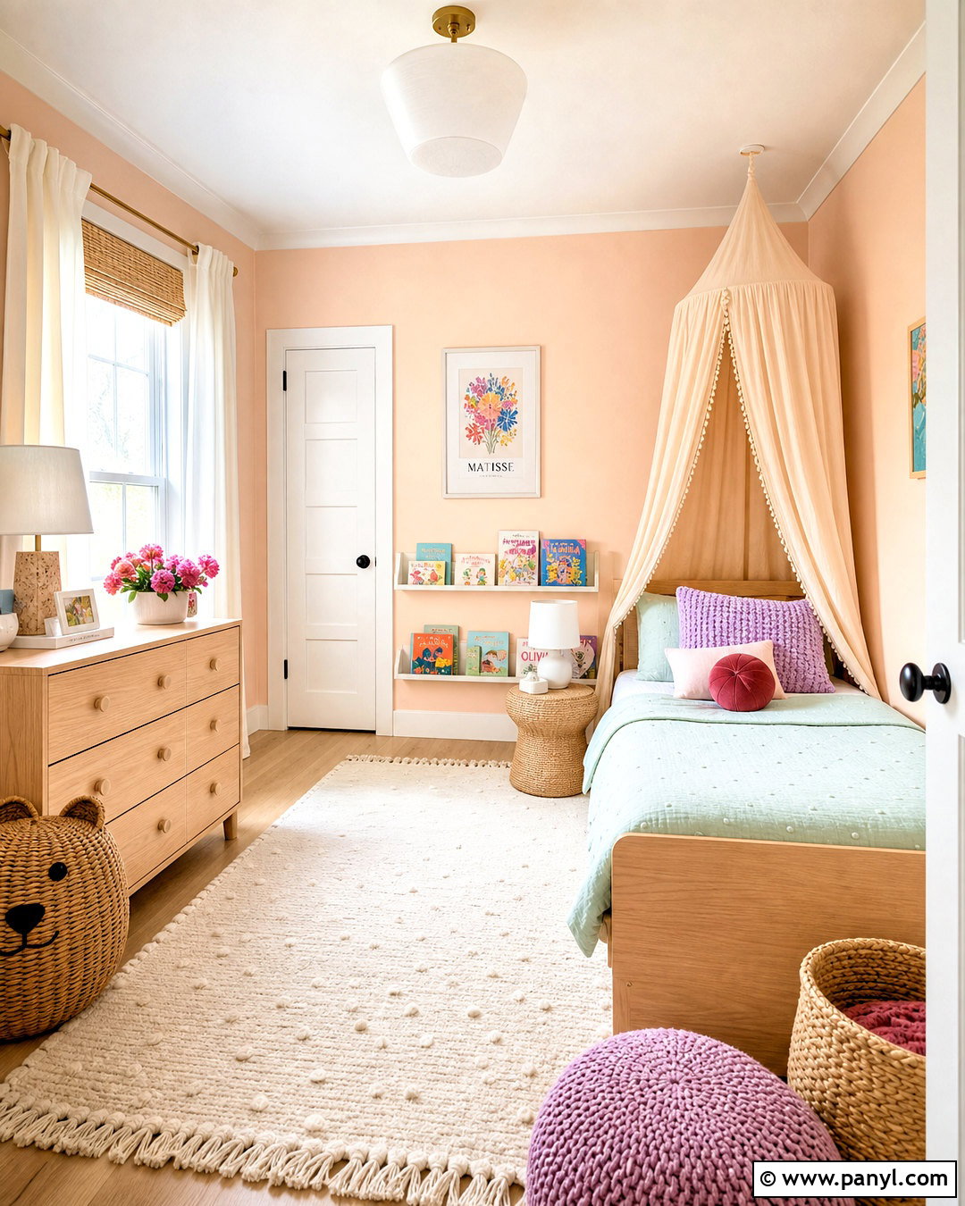 Peach Kids Room - 20 kids room paint colors