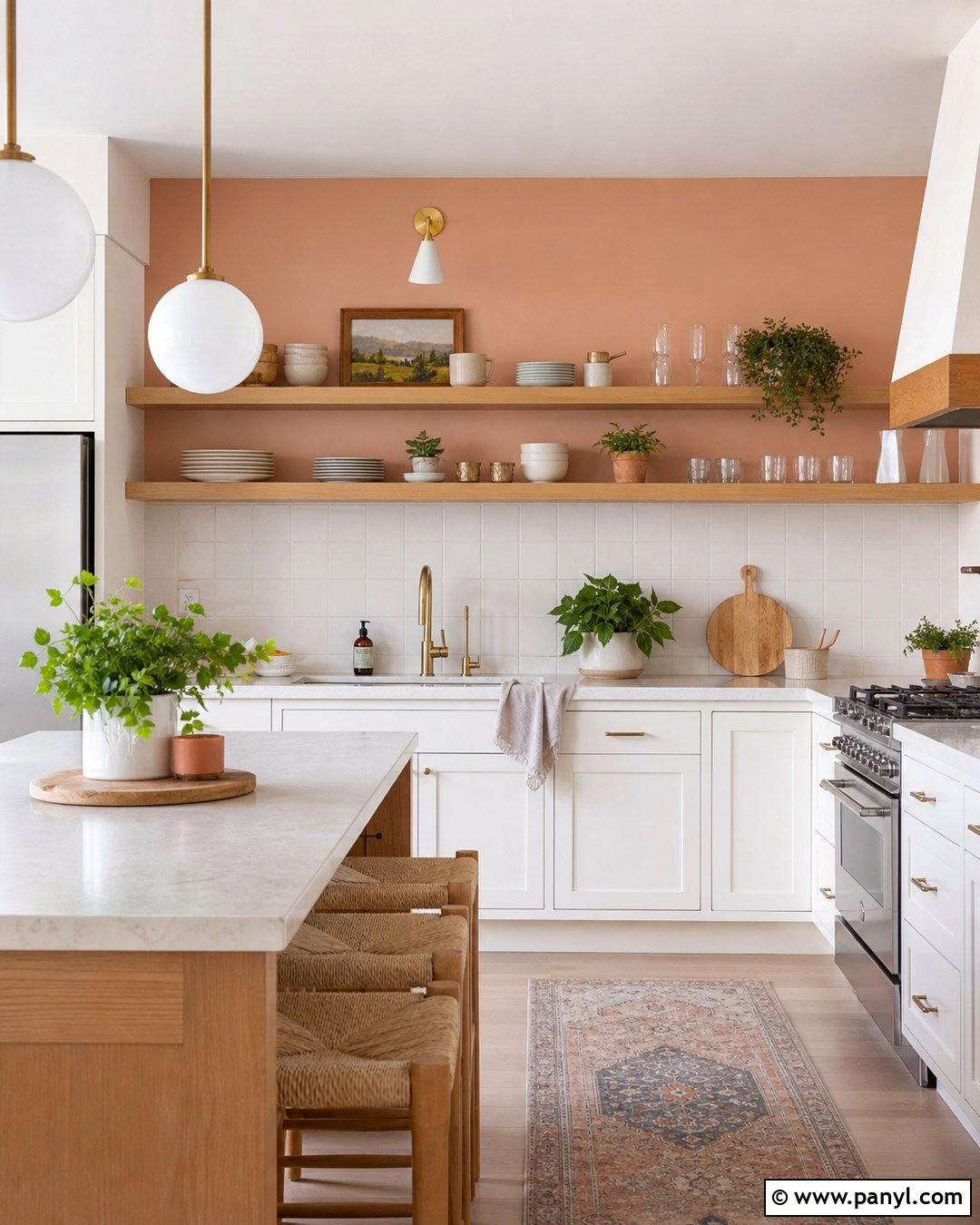 Peach Kitchen Accent Wall - 30 Peach Accent Wall Ideas