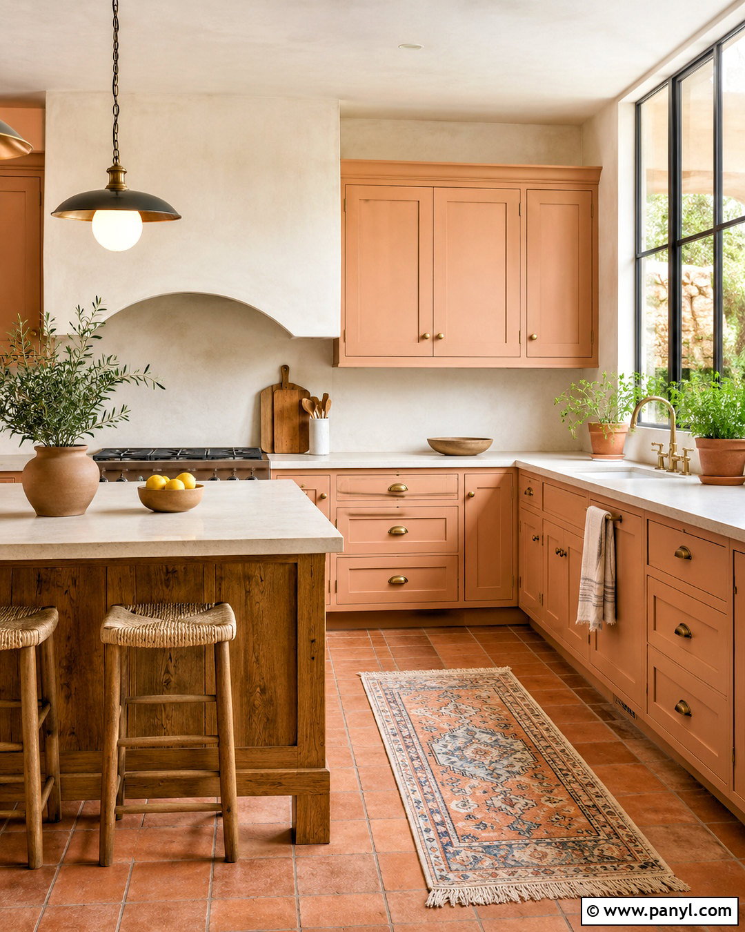 Peach Kitchen Cabinets With Terracotta Tile - 20 peach kitchen cabinets