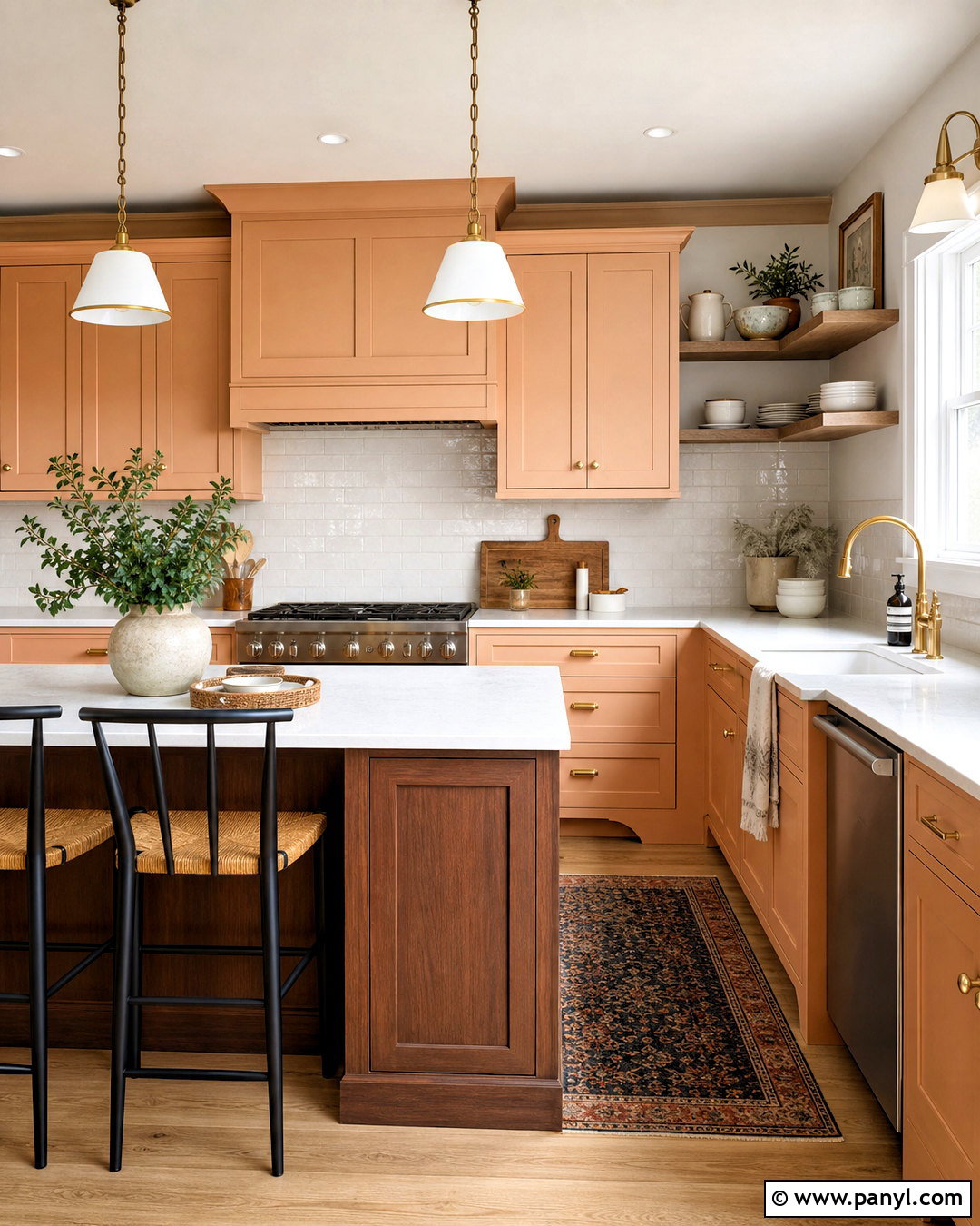 Peach Kitchen Cabinets - 20 peach colored rooms