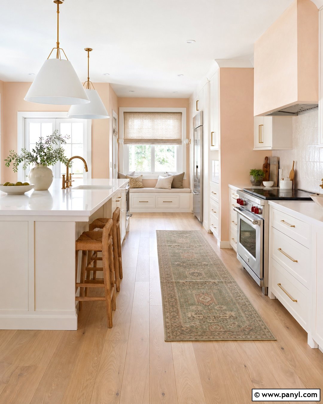 35 Peach Kitchen Walls for a Warm, Cheerful Cooking Space