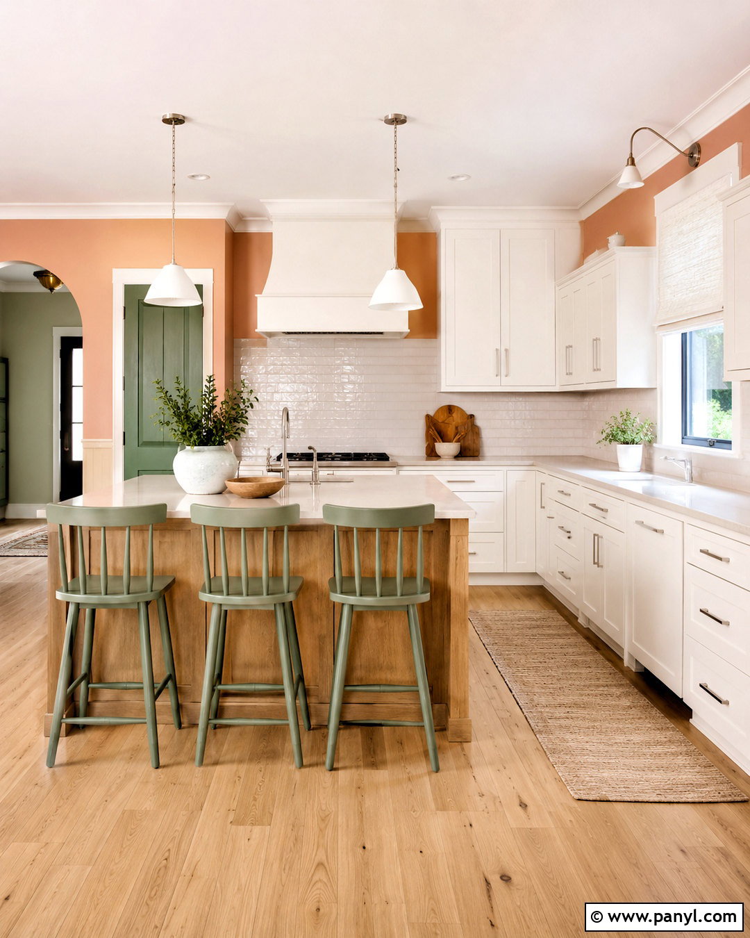 Peach Kitchen Walls - 40 kitchen colors for walls