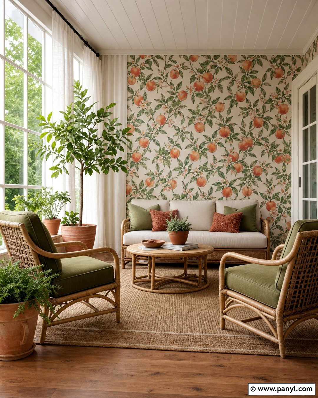 Peach Leaf Wallpaper Sunroom - 35 Peach Color Wallpaper Aesthetic Ideas