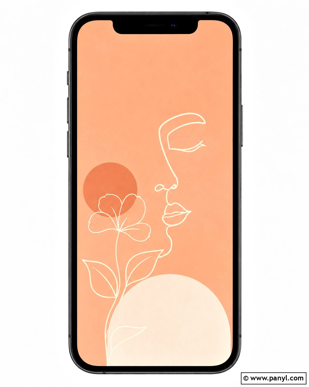 Peach Line Art iPhone Wallpaper - 20 peach wallpaper aesthetic iphone ideas