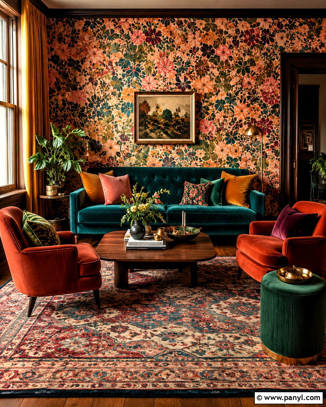 Peach Maximalist Wallpaper Living Room - 20 peachy aesthetic wallpaper ideas