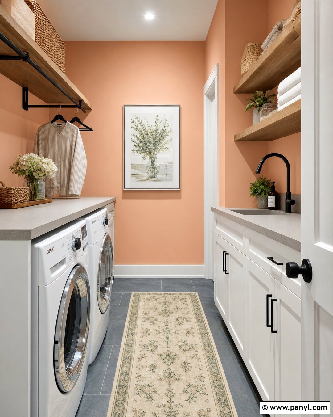 Peach Nectar 2168-60 Laundry Room - 20 Peach Benjamin Moore Wall Colors