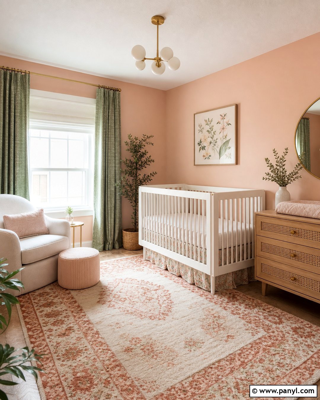 Peach Nursery Walls - 30 Nursery Wall Color Ideas